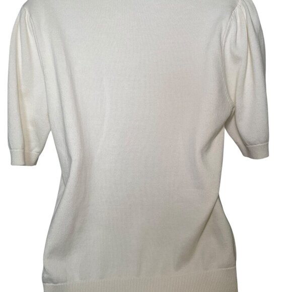 Cotswold Collection Embroidered Floral Cotton Sweater Medium - Picture 5 of 7